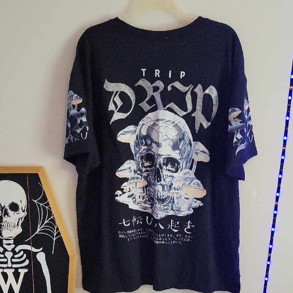 Black Graphic Men's Shirt